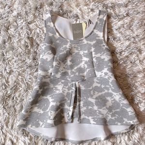 Akemi + Kin peplum floral top